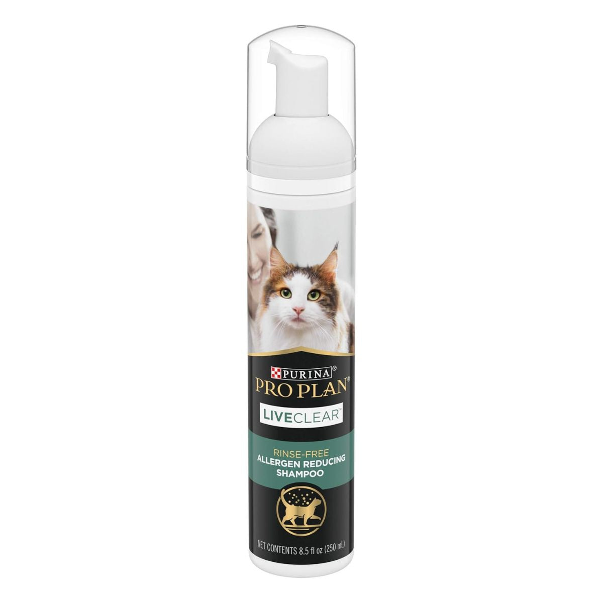 Purina Pro Plan LiveClear Allergen Reducing Cat Foam Shampoo – No Rinse Formula