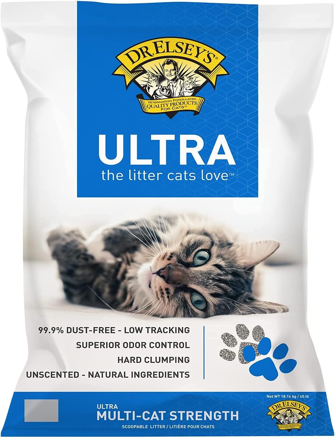 Dr. Elsey's Ultra Clumping Cat Litter – 40 lb Bag