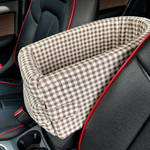 Car Console Pet Seat & Travel Carrier for Small Dogs & Cats