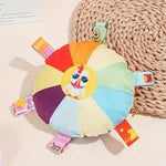 Colorful Squeaky Plush Disc Dog Toys for All Breeds – 2 Pack