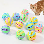 Interactive Bell Cat Toy Balls – Hollow Bite Resistant Pack for Indoor Cats