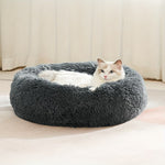 Donut Cat Bed – Calming Plush Round Cat Bed for Indoor Cats All Seasons