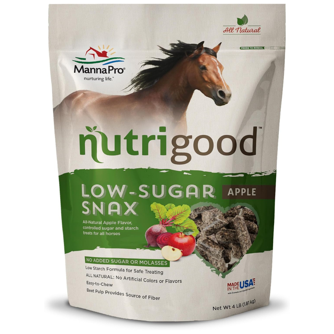 Manna Pro NutriGood Low Sugar Apple Horse Treats 4 lb