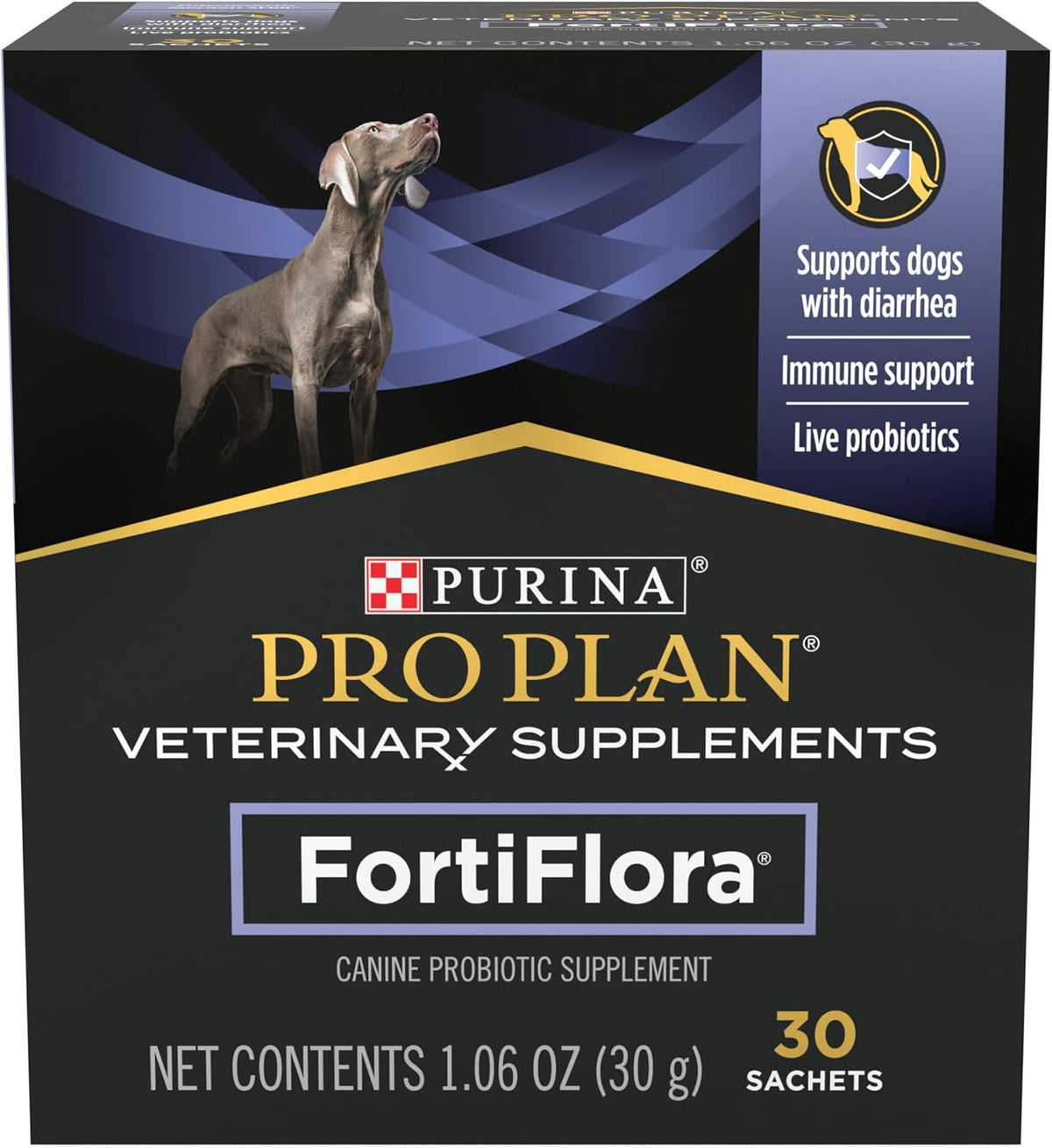Purina Pro Plan FortiFlora Dog Probiotic – 30 Sachets for Digestive Support