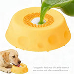 Dog Slow Feeder Bowl with Rolling Ball, No Mess Liquid Treat Lick Bowl, 2-In-1 Enrichment Feeder with Suction Cups