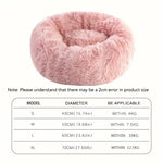 Donut Cat Bed – Calming Plush Round Cat Bed for Indoor Cats All Seasons