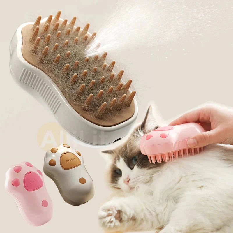 3-in-1 steam pet brush and massage comb, image 2 of 29