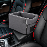 Car Console Pet Seat & Travel Carrier for Small Dogs & Cats