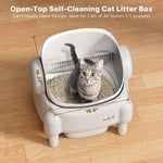 TAYACICY Self - Cleaning Litter Box Open-Top with App Control for Multiple Cats 16.5