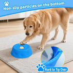 Dog Slow Feeder Bowl with Rolling Ball, No Mess Liquid Treat Lick Bowl, 2-In-1 Enrichment Feeder with Suction Cups