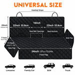 Waterproof Dog Car Seat Cover with Middle Armrest Access