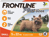 Frontline Plus for Small Dogs 5-22 lbs – Flea & Tick Treatment