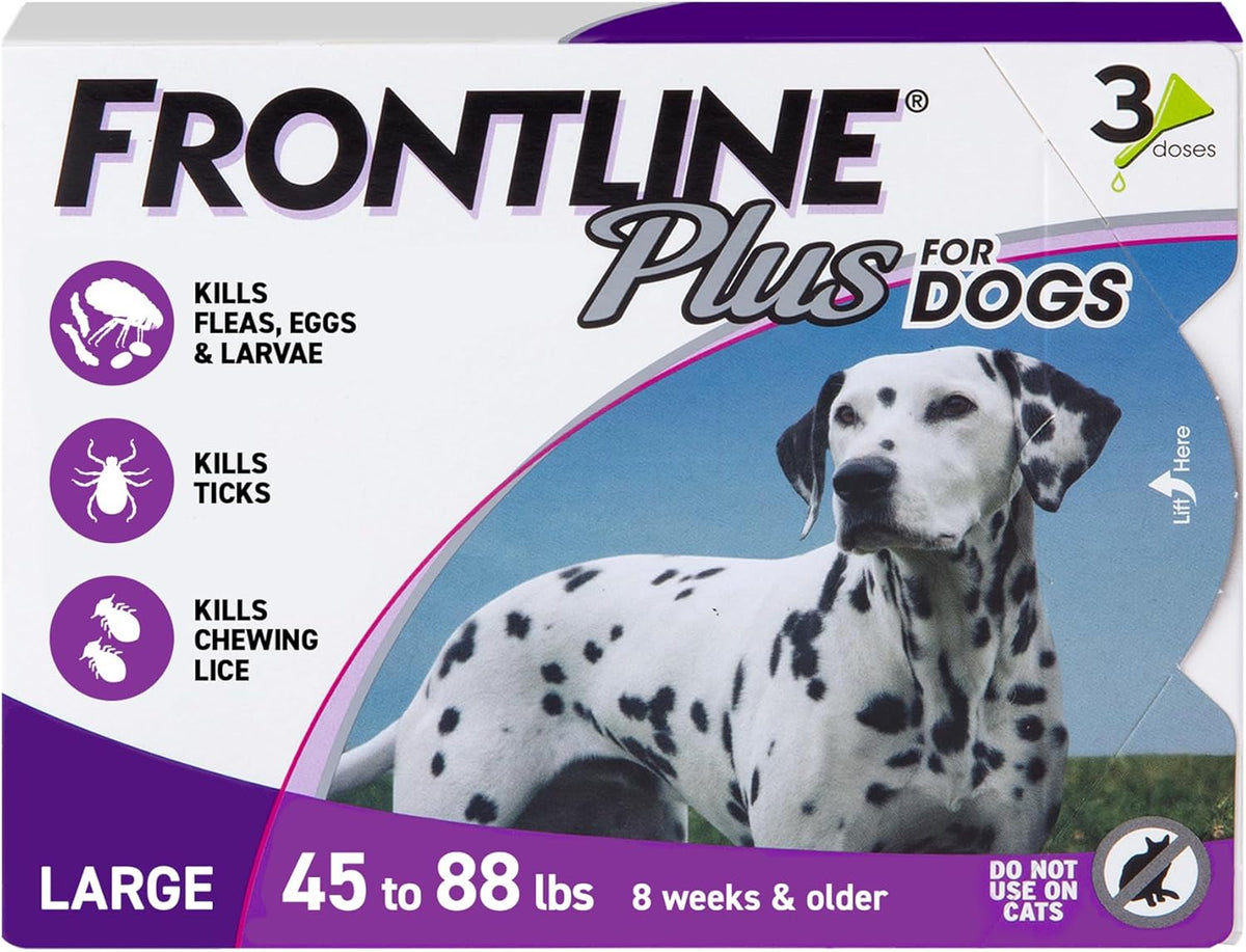 Frontline Plus Flea & Tick Treatment Large Dogs 45-88 lbs