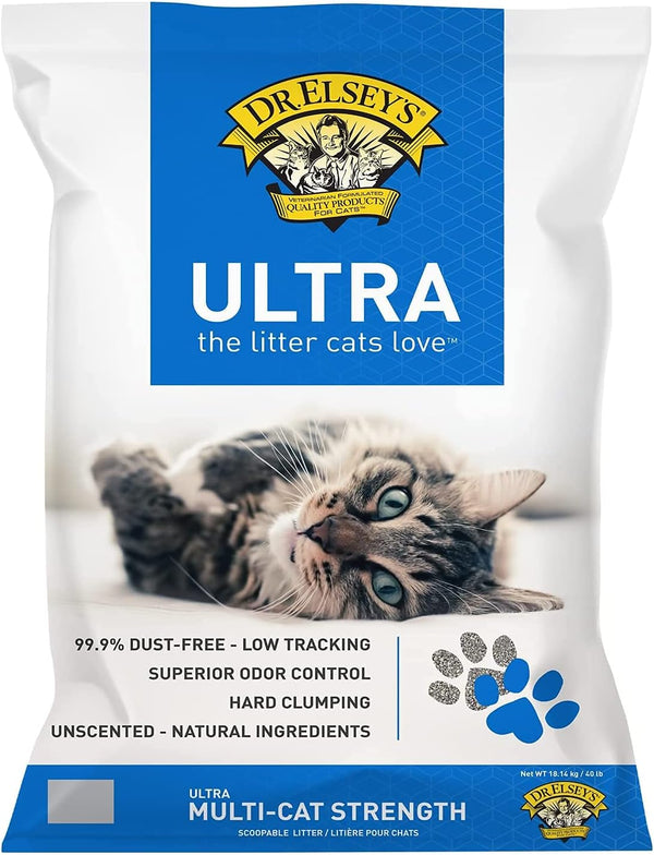 Dr. Elsey's Ultra Clumping Cat Litter – 40 lb Bag