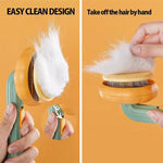 Self Cleaning Slicker Brush for Dogs and Cats – One Click Pet Hair Shedding Comb