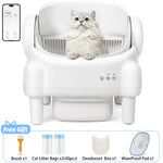 TAYACICY Self - Cleaning Litter Box Open-Top with App Control for Multiple Cats 16.5