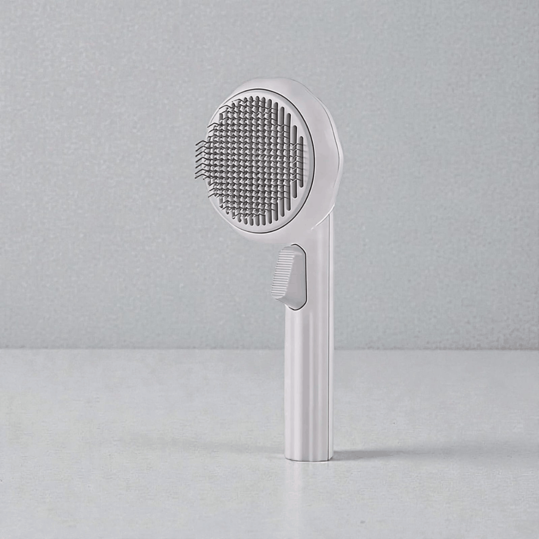 Self Cleaning Slicker Brush for Dogs and Cats – One Click Pet Hair Shedding Comb