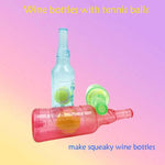 Pet Toy Dog Chew Squeaky Tennis Ball Bottle Self-Entertainment Boredom Relief Durable Chew Teething Pet Toy Interactive Dog Toy