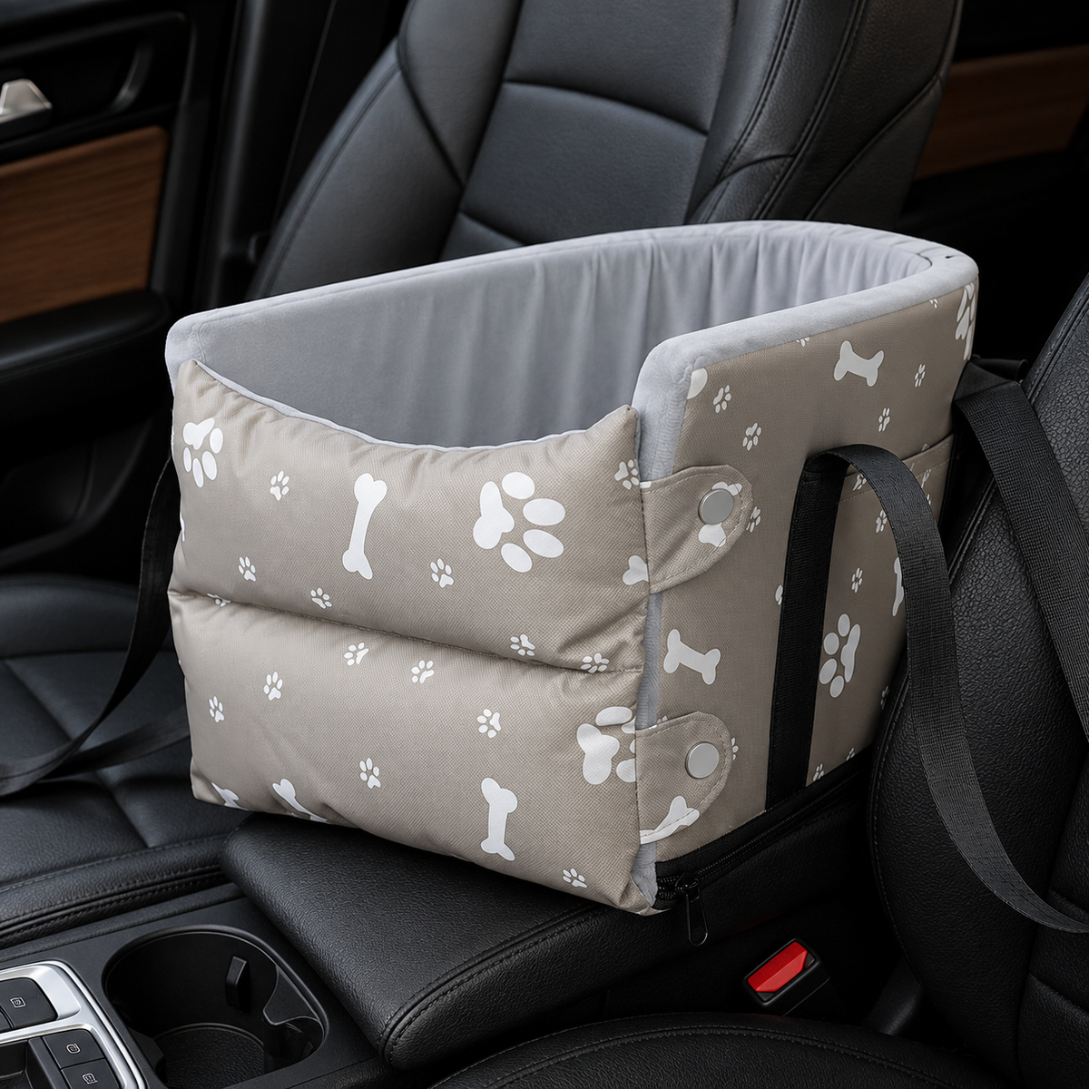Car console pet seat and travel carrier for small dogs and cats, image 11 of 11