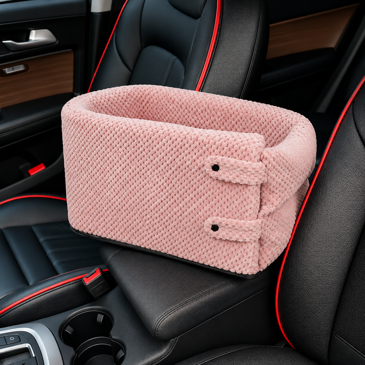 Car console pet seat and travel carrier for small dogs and cats, image 5 of 11