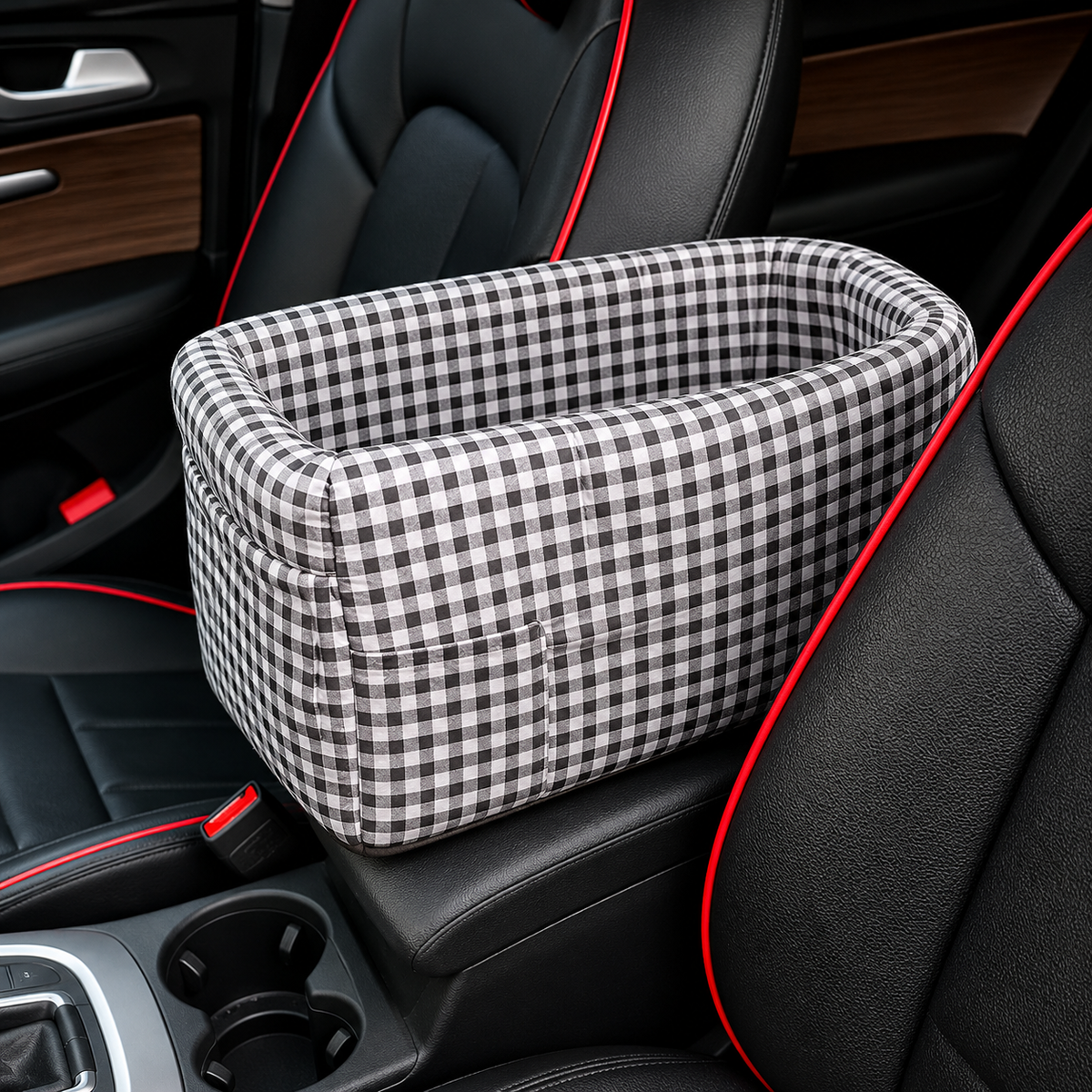 Car console pet seat and travel carrier for small dogs and cats, image 7 of 11
