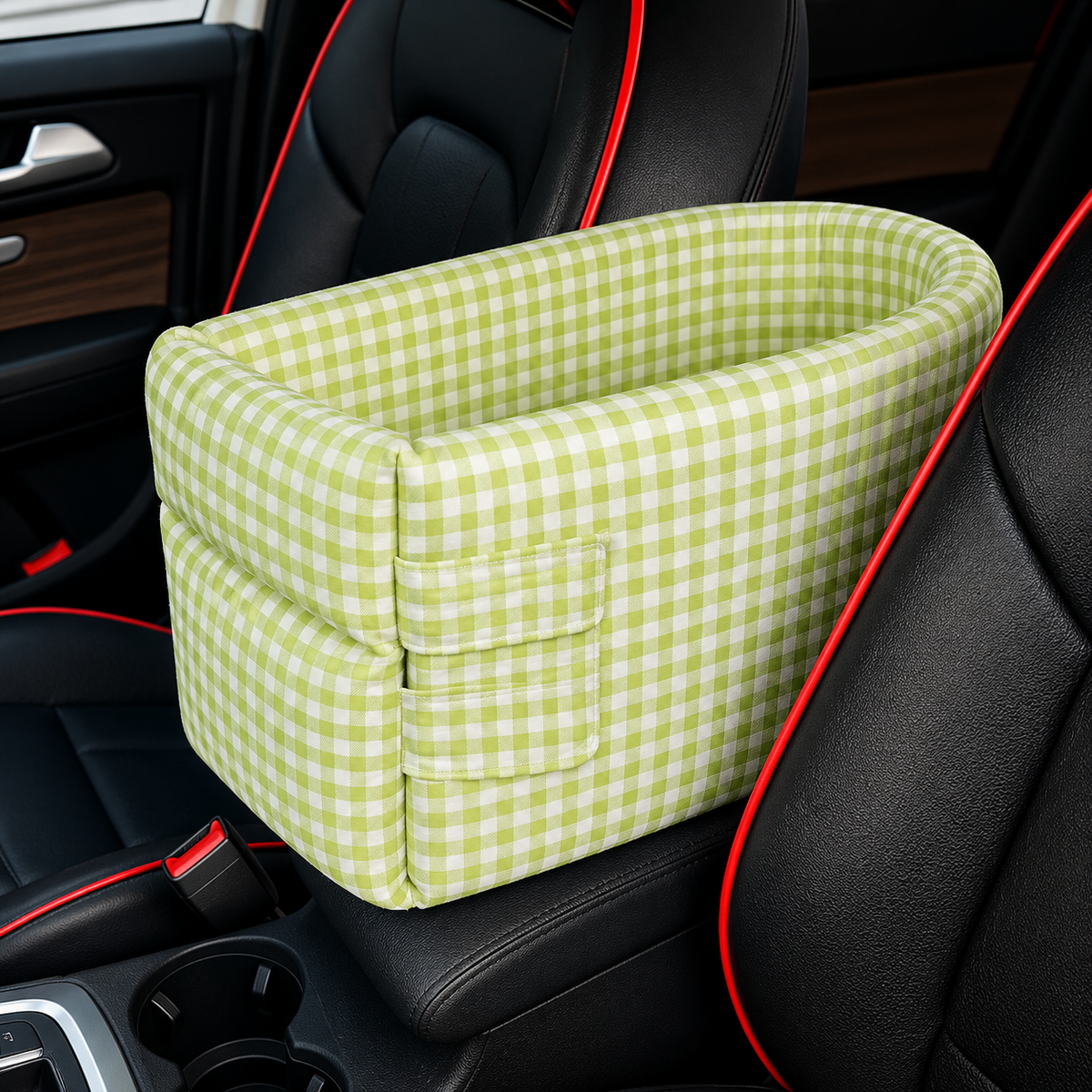 Car console pet seat and travel carrier for small dogs and cats, image 9 of 11