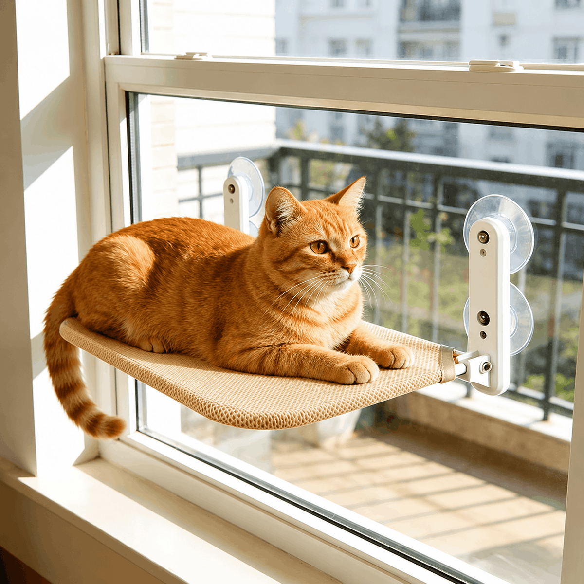 Suction-cup cat window perch hammock, image 7 of 7