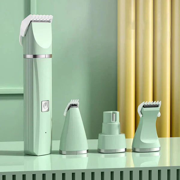 4-in-1 Electric Pet Grooming Kit – Clippers Trimmer and Nail Grinder for Dogs and Cats
