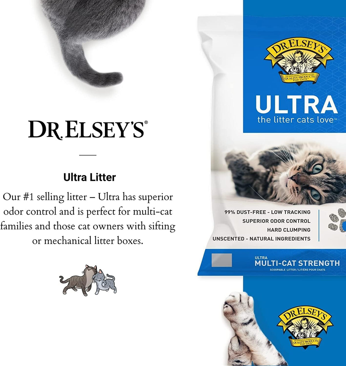Dr. Elsey's Ultra clumping cat litter, 40 lb bag, image 6 of 9
