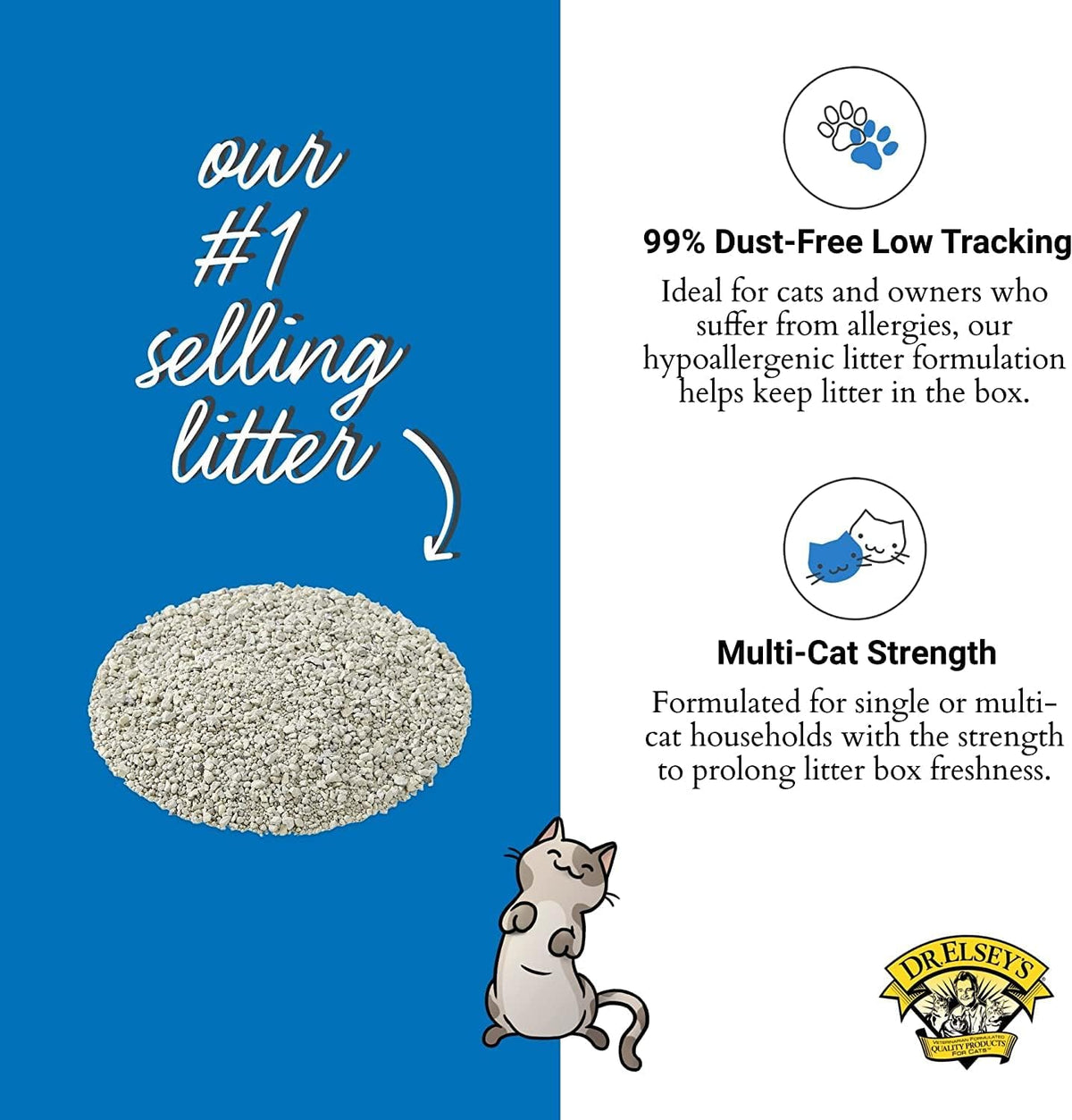 Dr. Elsey's Ultra clumping cat litter, 40 lb bag, image 7 of 9