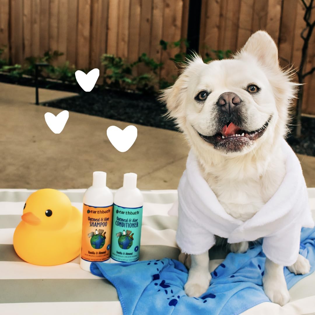 Earthbath oatmeal and aloe dog shampoo, vanilla almond, 16 oz, image 5 of 6