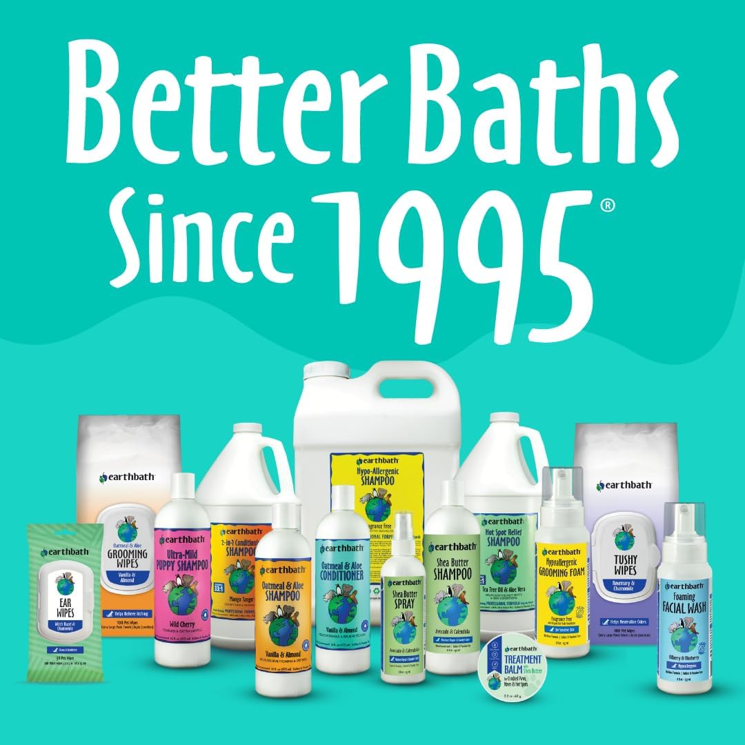 Earthbath oatmeal and aloe dog shampoo, vanilla almond, 16 oz, image 6 of 6