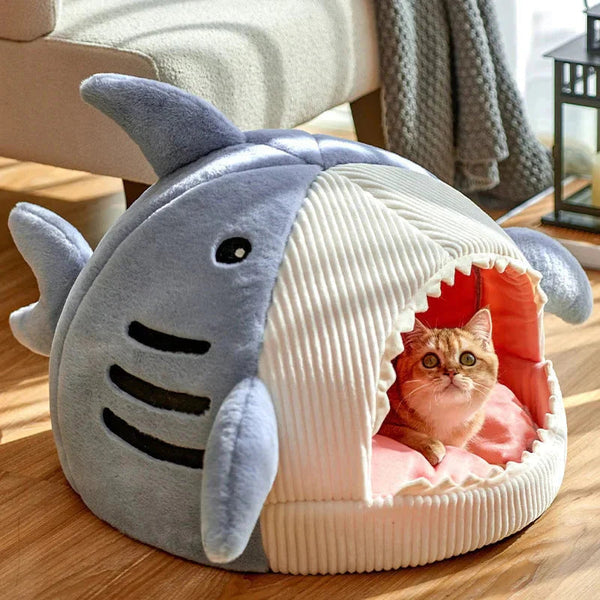 Shark Pet Bed – Luxury Plush Shark Dog Bed for Dogs and Cats