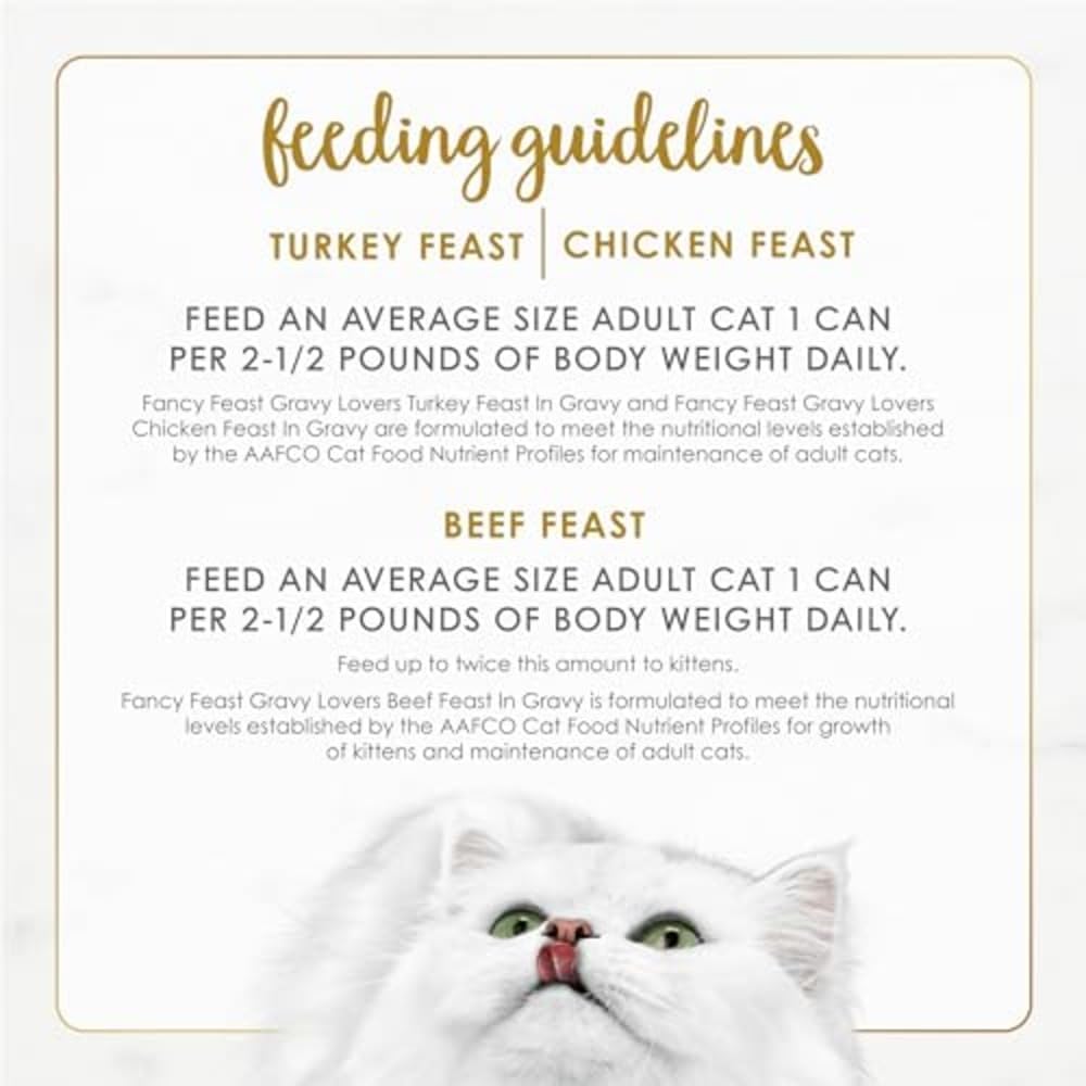 Fancy Feast Gravy Lovers wet cat food variety pack, 30 cans, image 11 of 13