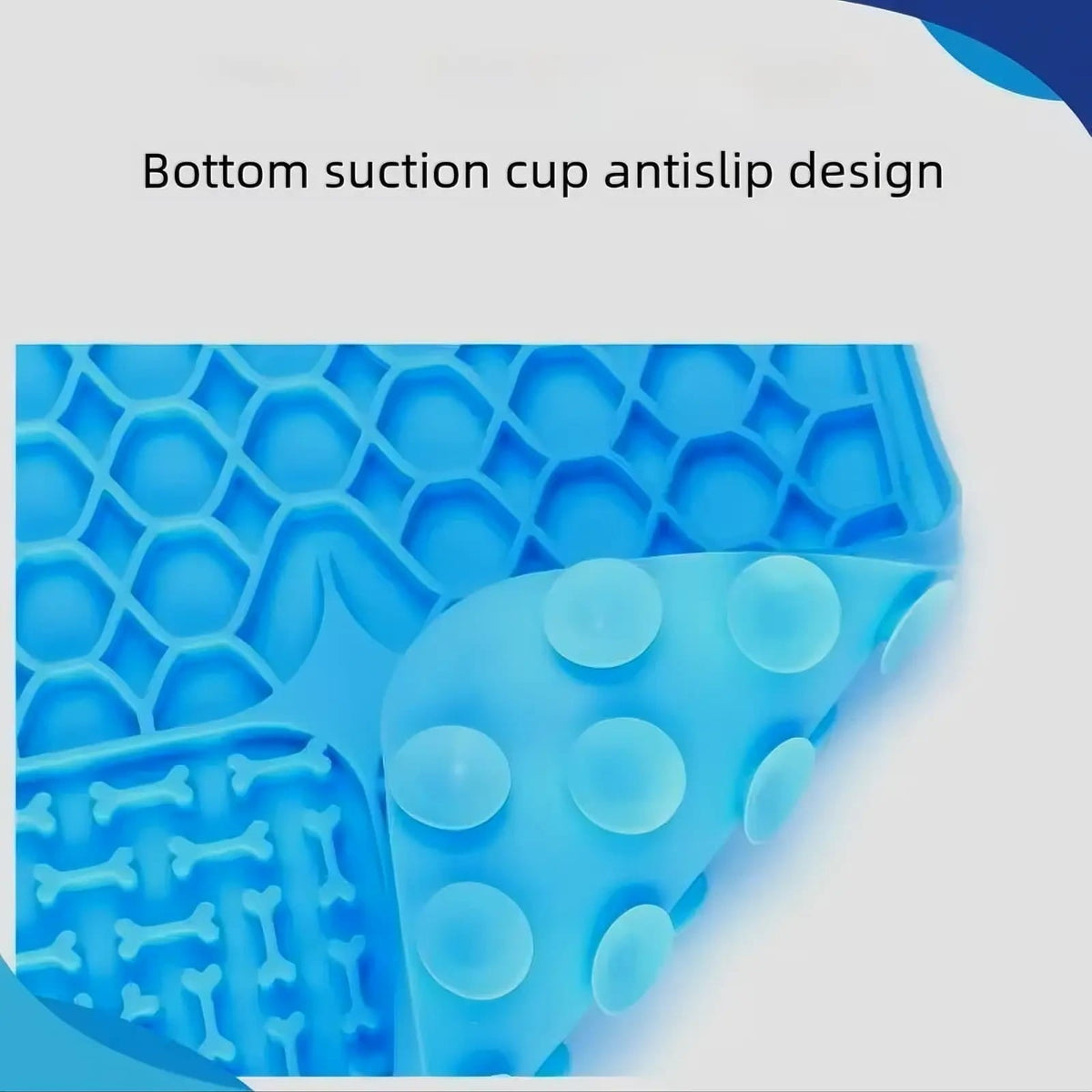 Silicone pet lick mat slow feeder with suction cups, image 16 of 18
