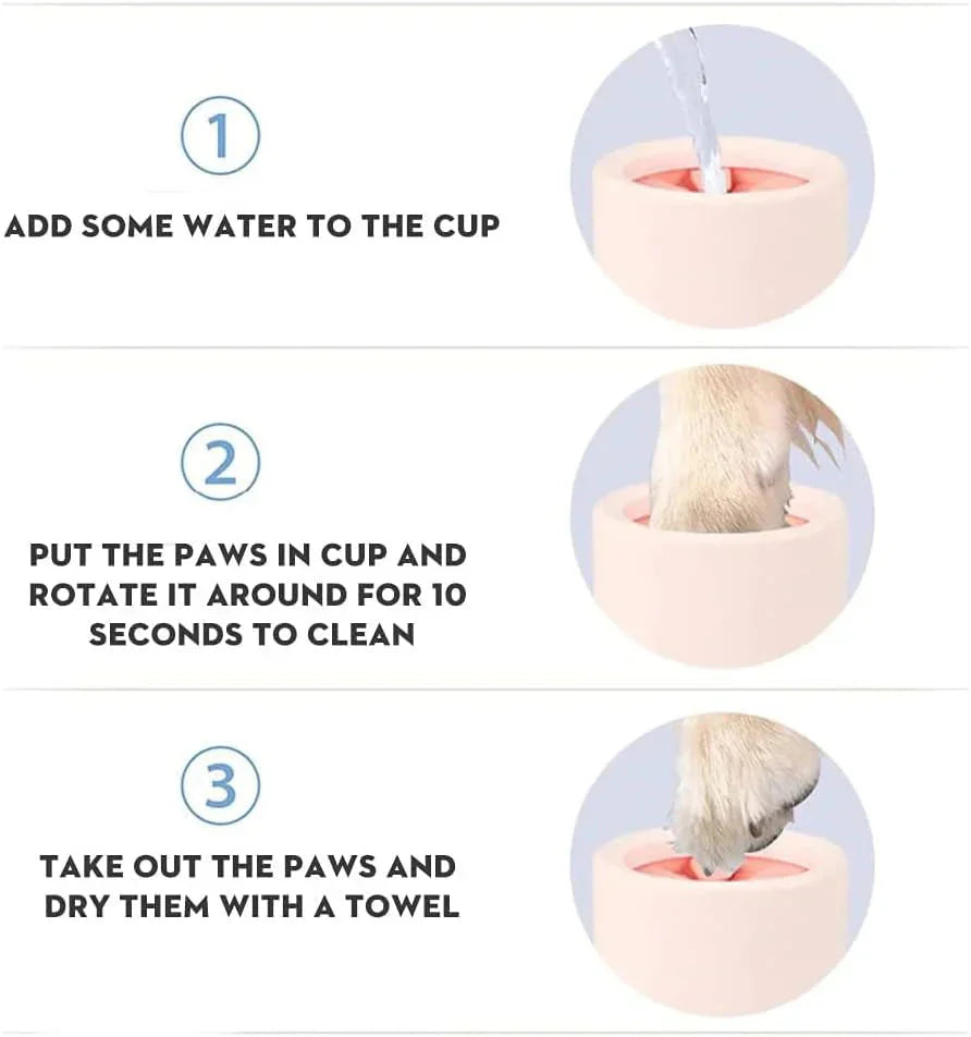 Portable dog paw cleaner cup, image 3 of 8