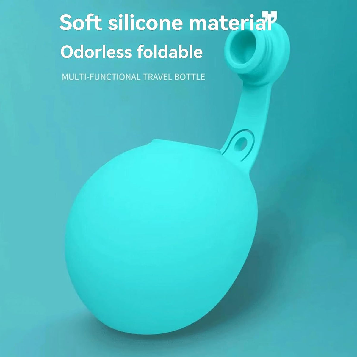 Portable dog water bottle with foldable silicone bowl, image 6 of 6