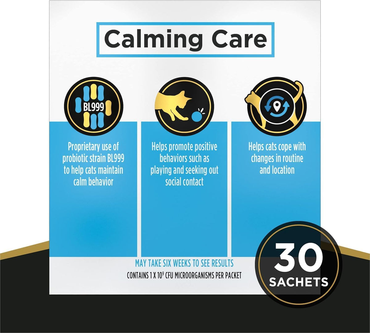 Purina Pro Plan Calming Care cat probiotic supplement, 30 sachets, image 5 of 8