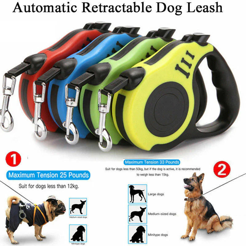 Retractable dog leash with brake and lock, image 4 of 17