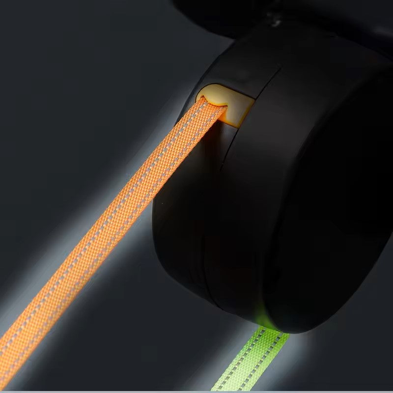 Retractable double dog leash with LED light, image 5 of 9