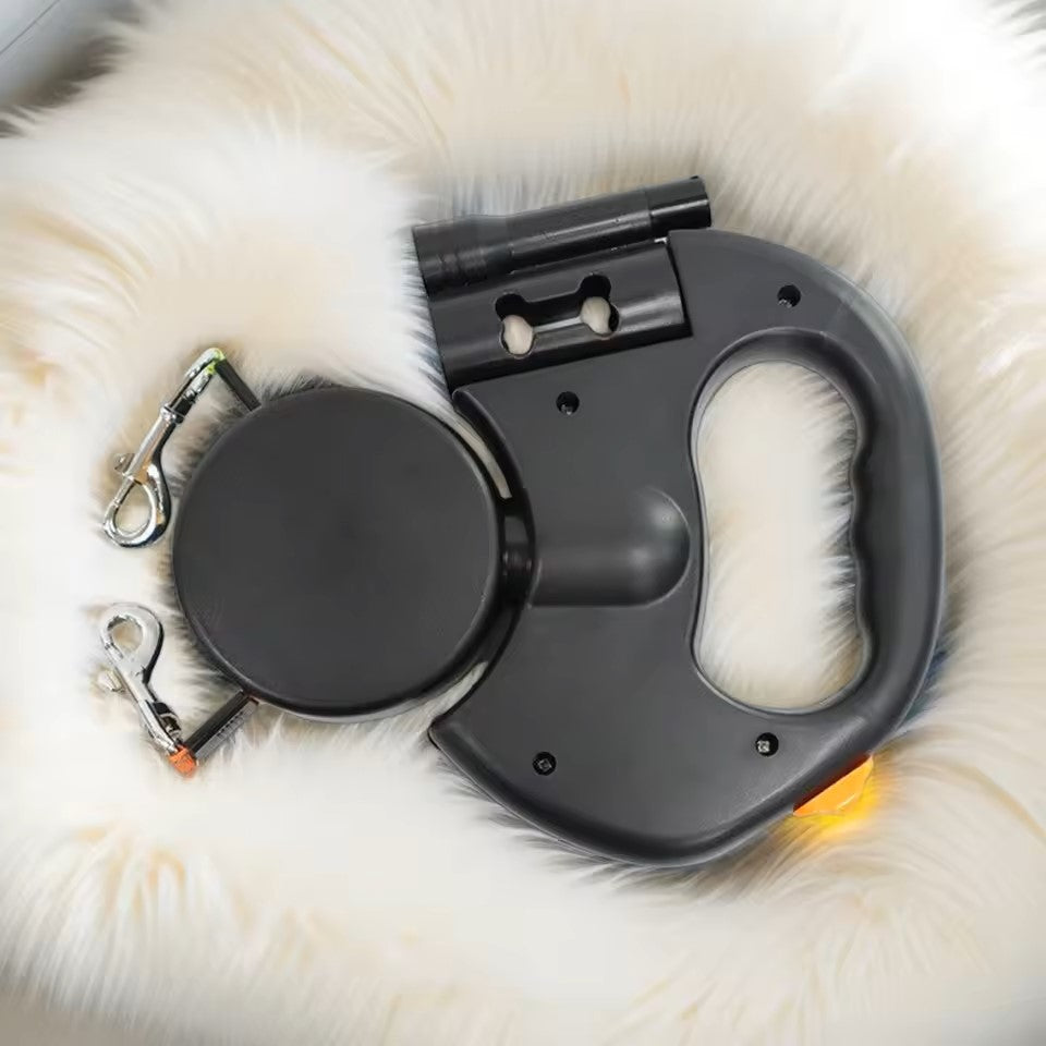 Retractable double dog leash with LED light, image 9 of 9