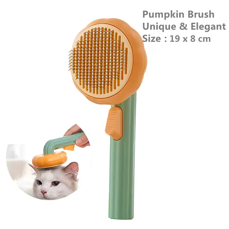Self-cleaning slicker brush for dogs and cats, image 5 of 9