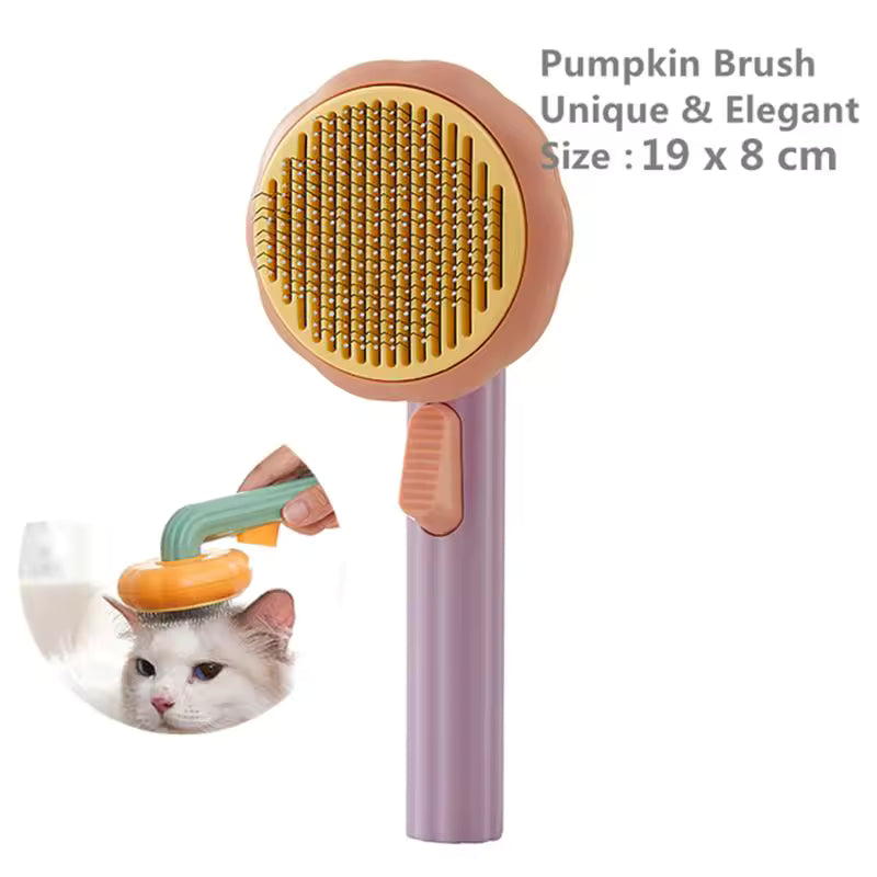 Self-cleaning slicker brush for dogs and cats, image 6 of 9