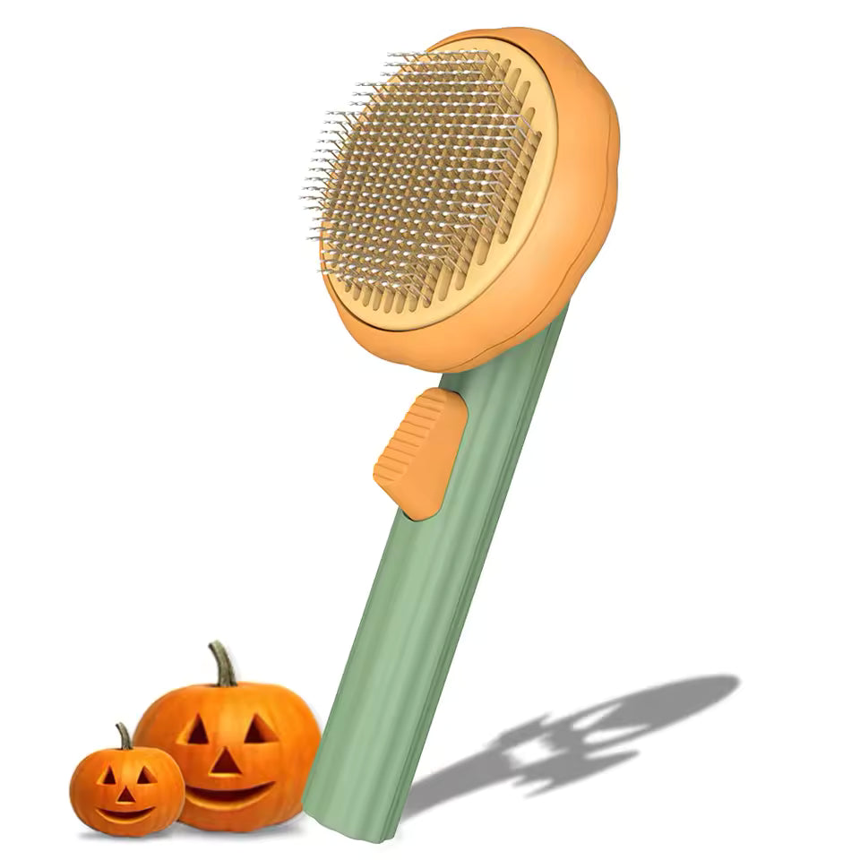 Self-cleaning slicker brush for dogs and cats, image 7 of 9