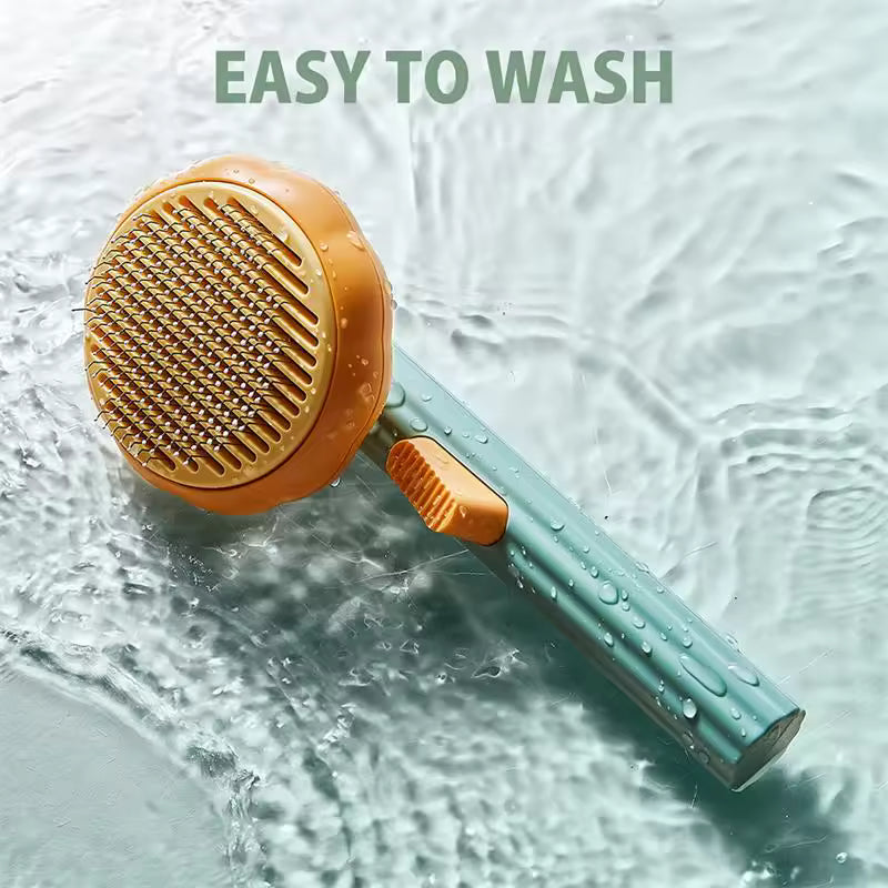 Self-cleaning slicker brush for dogs and cats, image 8 of 9