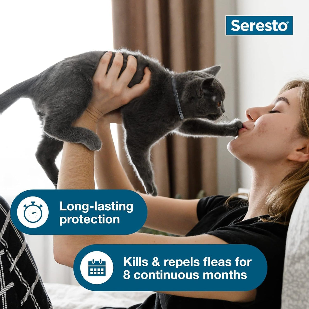 Seresto flea and tick collar for cats, 8 months protection, image 5 of 8