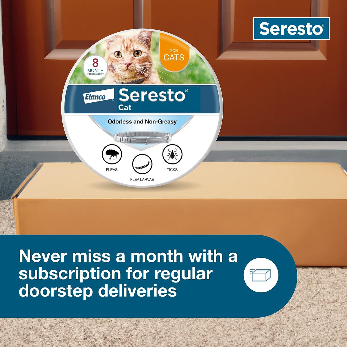 Seresto flea and tick collar for cats, 8 months protection, image 7 of 8