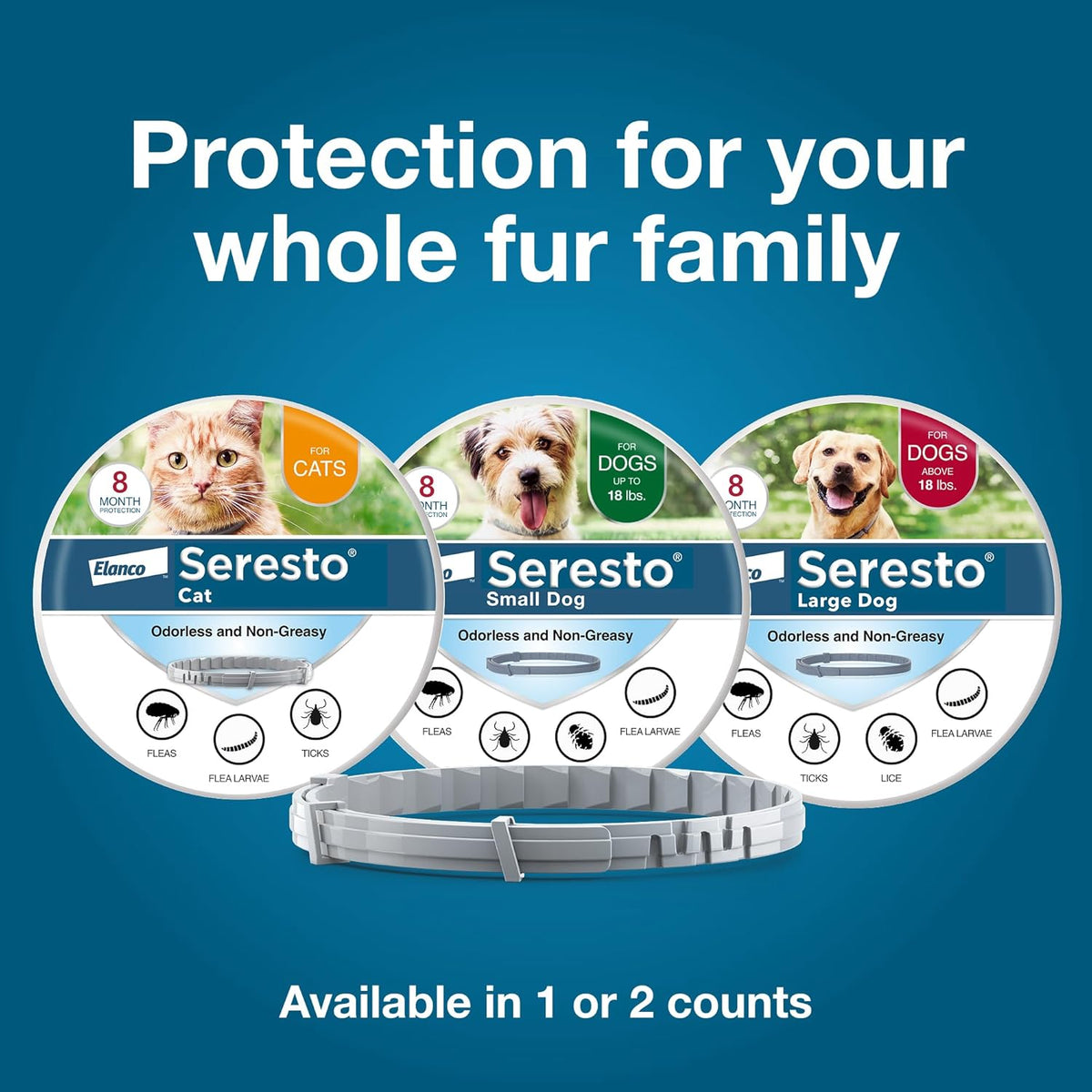 Seresto flea and tick collar for cats, 8 months protection, image 8 of 8