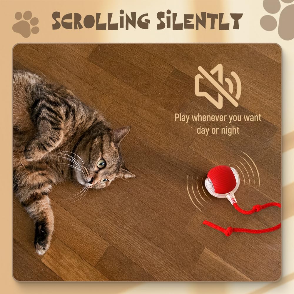 Smart self-rolling interactive pet ball, image 12 of 13