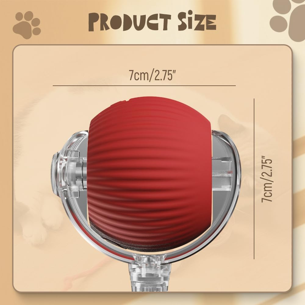 Smart self-rolling interactive pet ball, image 6 of 13